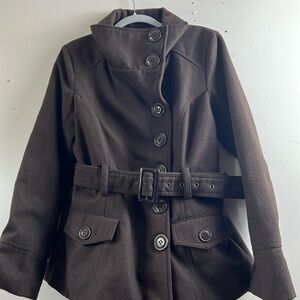 Jennifer.J belt pea coat size L